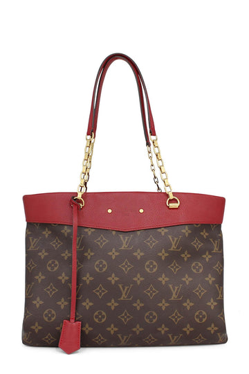 Monogram Pallas Shopper Brown Red