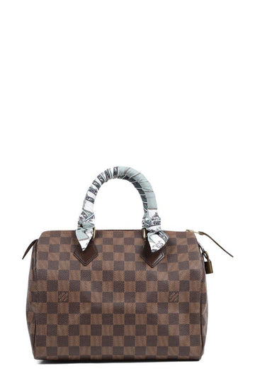 Damier Ebene Speedy 25 NM with Handle Wraps