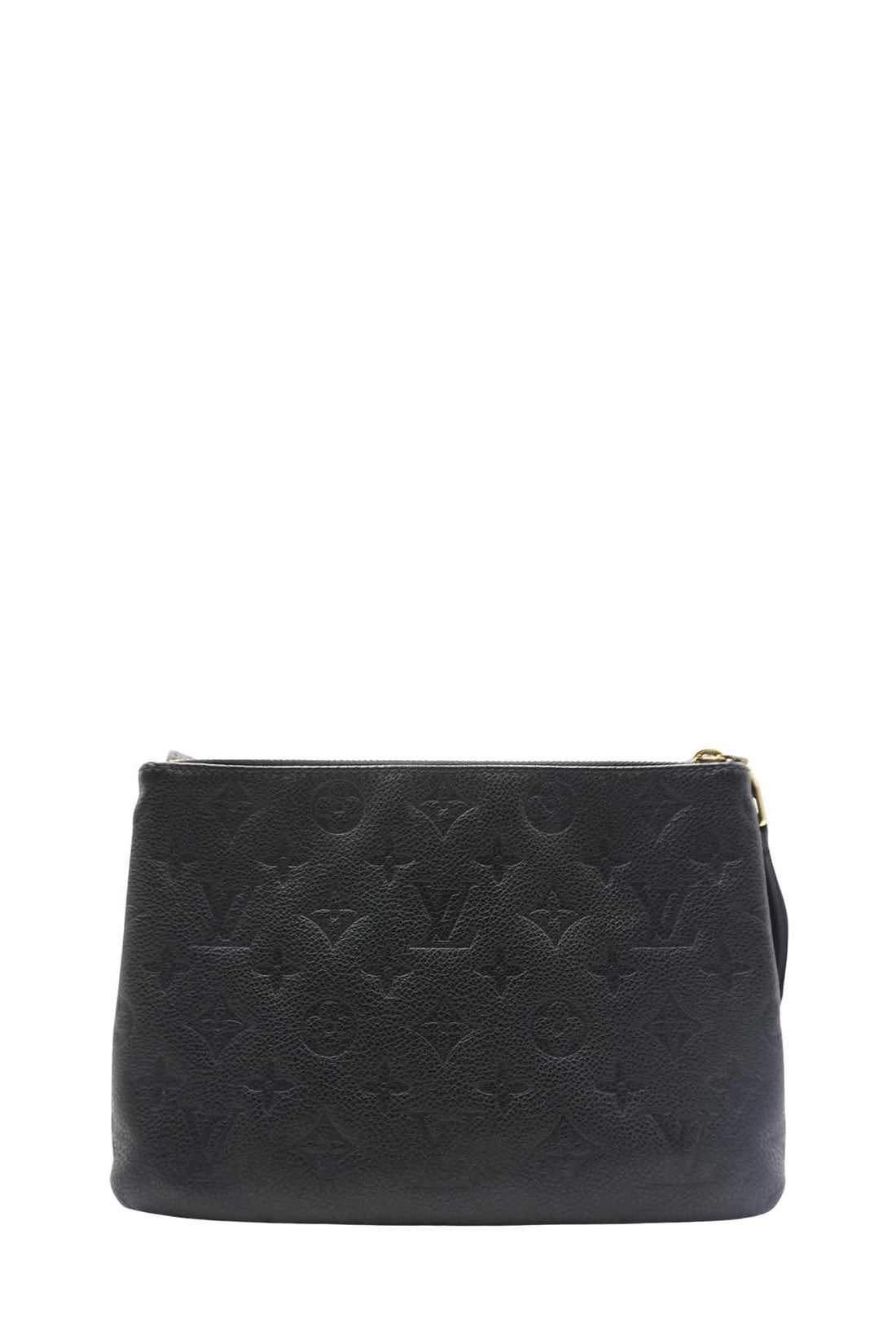 Twice Handbag Monogram Empreinte Leather Crossbody Handbag Black