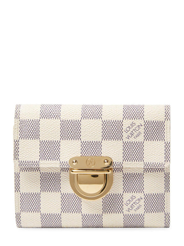 Louis Vuitton Damier Azur Portefeuille Kola Compact Wallet