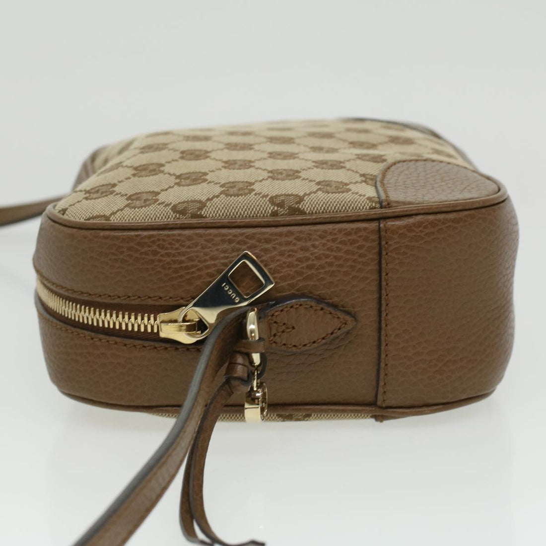 GUCCI GG Canvas Shoulder Bag Beige lt695