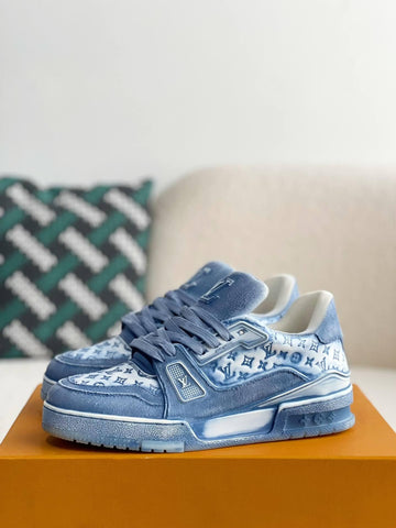 LV Trainer Monogram Denim Blue Sneaker