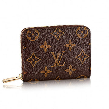 LOUIS VUITTON Coin case M60067 Monogram canvas Monogram canvas Brown Coin case Monogram Zip around purse Women(Unisex) Used