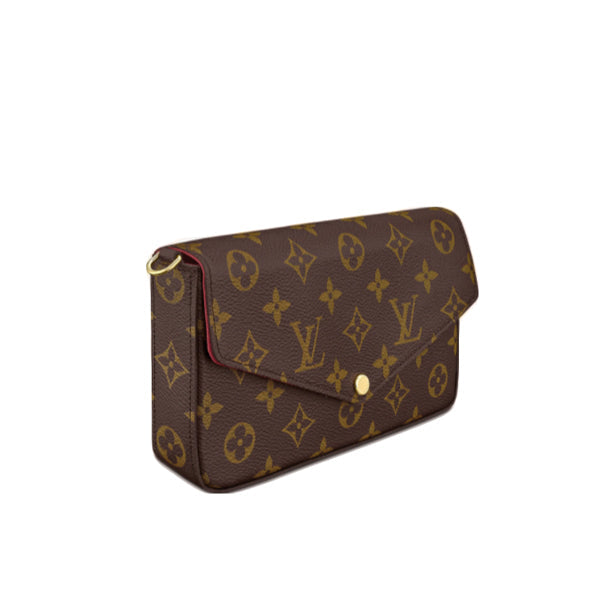 LOUIS VUITTON Shoulder Bag M61276 Monogram canvas, leather Brown mini bag clutch bag ChainShoulder strap Pochette Felice Women Used