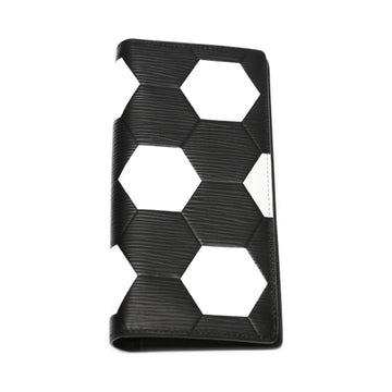 LOUIS VUITTON Long Wallet Purse M63294 Epi Leather Noir Portefeuille Blaza Epi Russia 2018 FIFA unisex(Unisex) Used