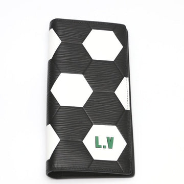 LOUIS VUITTON Long Wallet Purse M63294 Epi Leather Noir Portefeuille Blaza Epi Russia 2018 FIFA World Cup unisex(Unisex) Used