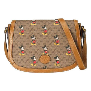 MLB Gucci X Disney Cotton-Canvas Shoulder Bag 'Brown' 602694-HWUBM-8559