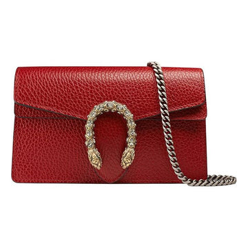 MLB Gucci Dionysus Series Leather Bag Single-Shoulder Bag MIni-Size Red 476432-CAOGX-8990