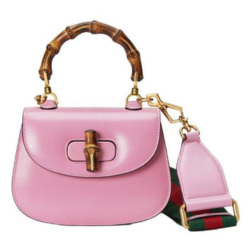 MLB Gucci Bamboo 1947 Mini Top Handle Bag 'Pink' 686864-10ODT-5467