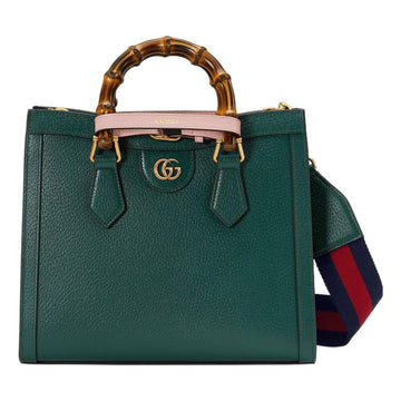 MLB Gucci Diana Small Tote Bag 'Dark Green' 702721-U3ZDT-3670