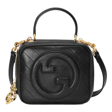 MLB Gucci Blondie Top Handle Bag 'Black' 744434-1IV0G-1000
