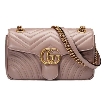 MLB Gucci GG Marmont Matelasse Shoulder Bag 'Dusty Pink' 443497-DTDIT-5729