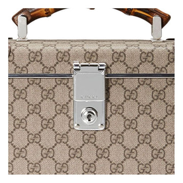 MLB Gucci Globe-Trotter Logo Bamboo Canvas handbag 588351-9VEFW-8358