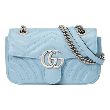 MLB Gucci GG Marmont Mini Bag 'Pastel Blue' 446744-DTDIP-4928