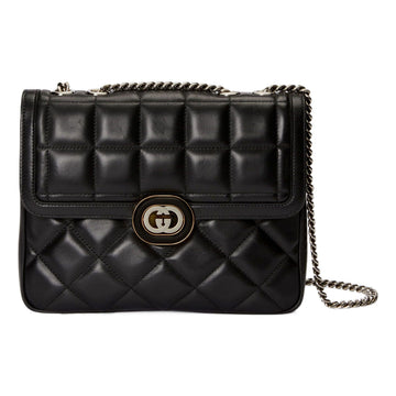 MLB Gucci Deco Small Shoulder Bag 'Black' 740834-AAB7A-1000
