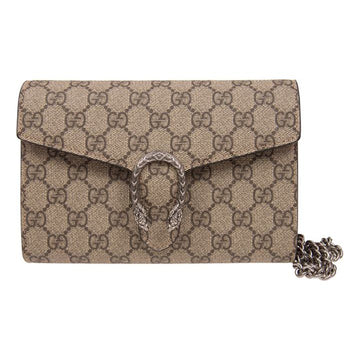 MLB Gucci Dionysus Tiger Head Logo Canvas Chain Shoulder Messenger Bag Mini Red Classic 401231-KHNSN-8698
