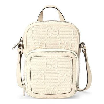 MLB Gucci Logo PatternPrint SingleShoulderBag White 658553-1W3AN-9022