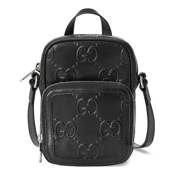 MLB Gucci Logo PatternPrint SingleShoulderBag Black 658553-1W3AN-1000