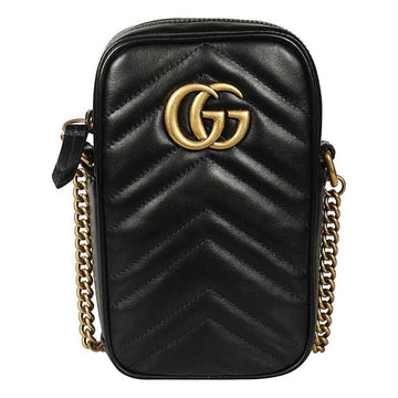 MLB Gucci GG Marmont Mini-Sized Single-Shoulder Bag Black 598597-DTDCT-1000