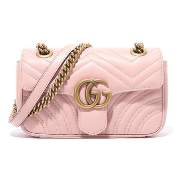 MLB Gucci GG Marmont Mini-Sized Single-Shoulder Bag Pink 446744-DTDIT-5909
