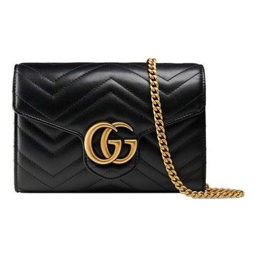 MLB Gucci GG Marmont Matelasse Mini Bag 'Black' 474575-DRW1T-1000