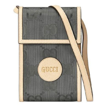 MLB Gucci Logo PatternPrint Off The GridSeries SingleShoulderBag Mini DarkGray 625599-H9HAN-1263