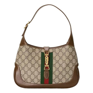 MLB Gucci Jackie 1961 SeriesSingle Shoulder Bag Small Red/ Green Stripes Tape 636706-HUHHG-8565