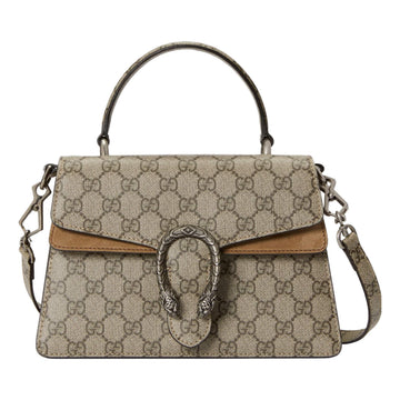 MLB Gucci Small Dionysus Top Handle Bag 'Beige Ebony' 739496-KHNRN-8642