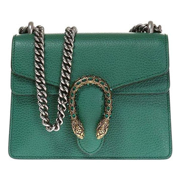 MLB Gucci Dionysus Tiger Head Leather Chain Shoulder Messenger Bag Mini Green Classic 421970-CAOGX-3120