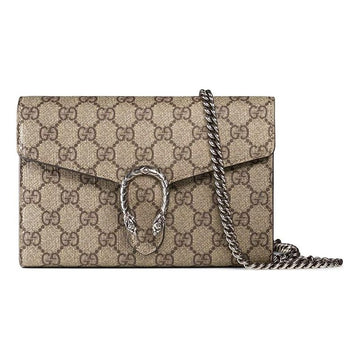 MLB Gucci Dionysus Series Synthetic canvasChain bag Dionysus Brown 401231-KHNSN-8642