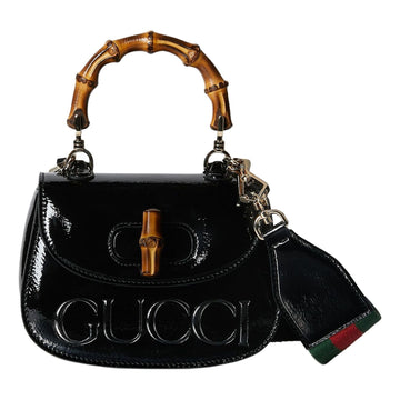 MLB Gucci Bamboo 1947 Mini Top Handle Bag 'Black' 786482-AADJQ-1060