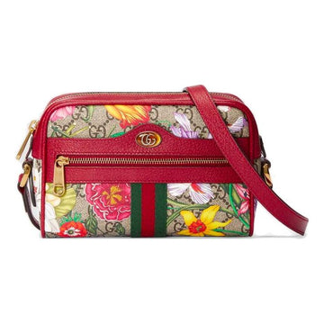 MLB Gucci Ophidia SeriesGG floral Clutch Single Shoulder Bag mini 517350-92YBC-8722
