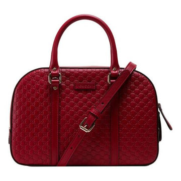 MLB Gucci Logo Embossing Cowhide handbag Red Classic 510289-BMJ1G-6420