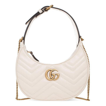 MLB Gucci GG Marmont Half-Moon-Shaped Mini Bag 'Mystic White' 699514-DTDHT-9022