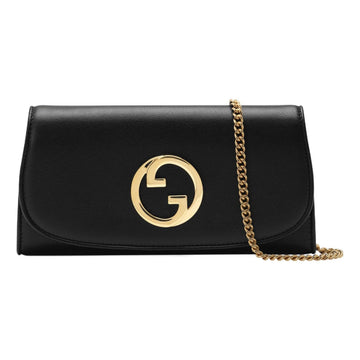 MLB Gucci Blondie Continental Chain Wallet 'Black' 725215-UXX0G-1000