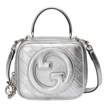 MLB Gucci Blondie Top Handle Bag 'Silver' 744434-AACBO-8106