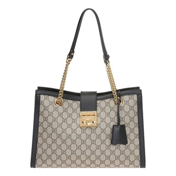 MLB Gucci GG Padlock Series Single-Shoulder Bag Middle-Size Creamy/Brown 479197-KHNKG-9769