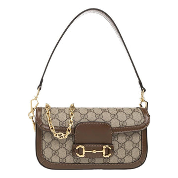MLB Gucci Horsebit 1955 Shoulder Bag 'Beige Ebony' 735178-92TCG-8563