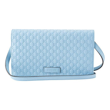 MLB Gucci Leather Single Shoulder Bag Blue 466507-BMJ1G-4503