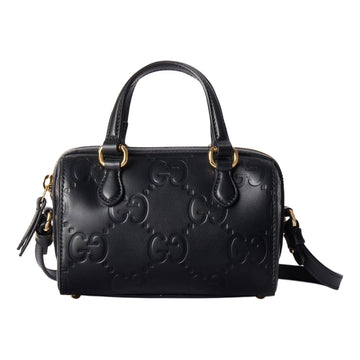 MLB Gucci GG Super Mini Top Handle Bag 'Black' 790130-AADLO-1000