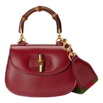 MLB Gucci Bamboo 1947 Super Mini Bag 'Red' 686864-10ODT-6674
