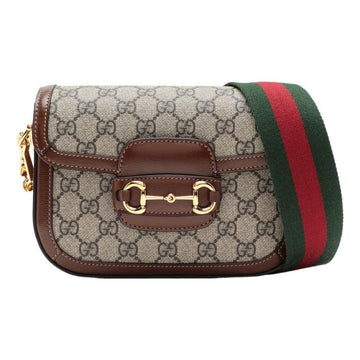 MLB Gucci Horsebit 1955 Retro Shoulder Messenger Bag 'Ebony Brown' 658574-HUHHG-8565