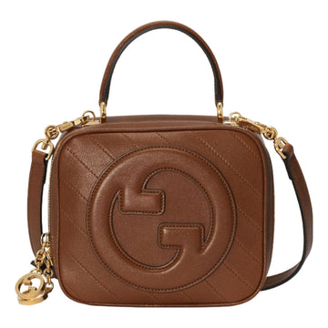 MLB Gucci Blondie Top Handle Bag 'Brown' 744434-1IV0G-2535