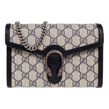MLB Gucci Dionysus GG Mini Chain Wallet 'Beige Blue' 401231-K9GSN-4075