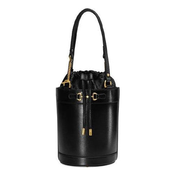 MLB Gucci Leather Horsebit 1955 Chain Single-Shoulder Bag Small Black 637115-1DBYG-1000