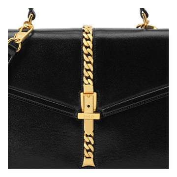 MLB Gucci Sylvie 1969 Series hand Bag Small Black 602781-1DB0G-1000