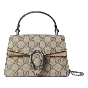 MLB Gucci Dionysus Mini Top Handle Bag 'Beige Ebony' 752029-KHNRN-8642