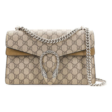 MLB Gucci [Dionysus] Small GG Shoulder Bag Beige/Ebony 400249-KHNRN-8642