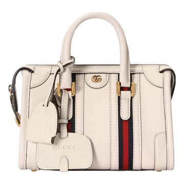 MLB Gucci Mini Top Handle Bag With Double G 'White' 715771-AAA0O-9041