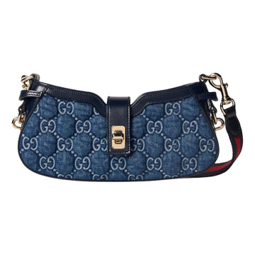 MLB Gucci Moon Side GG Print Mini Shoulder Bag 'Denim Blue' 786015-FADGO-4141